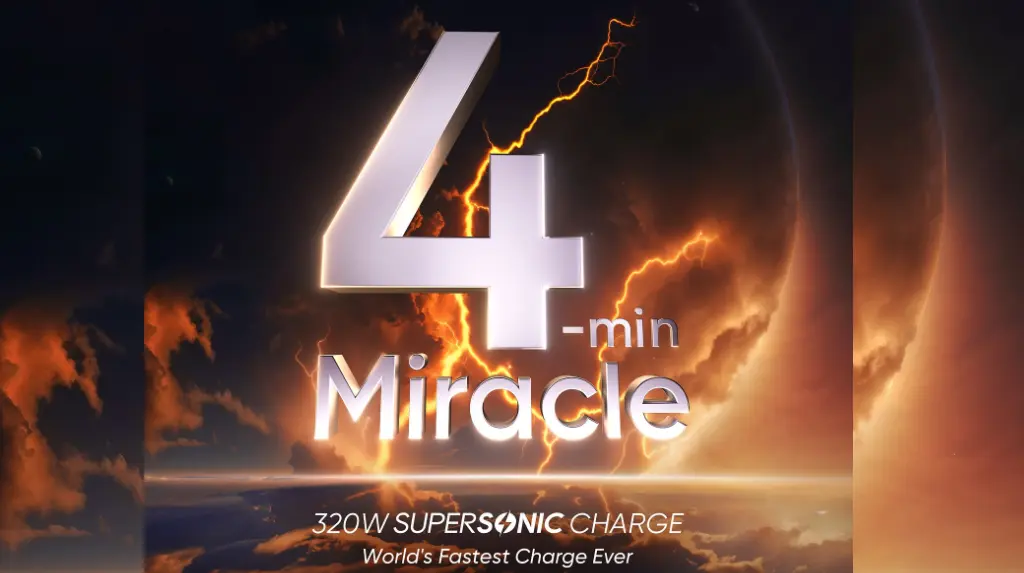 Realme's 320W SuperSonic Charge